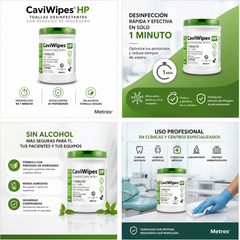 caviwipes hp metrex toallas desinfectantes clinicas desinfeccion 1 minuto