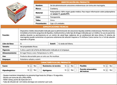 Bajada De Suero Macrogota 20gotas/1ml X 25uds