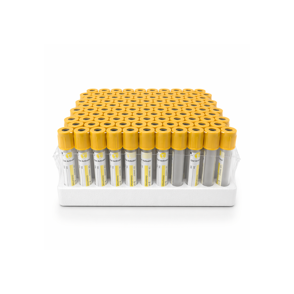 Tubo al Vacio tapa amarilla  3,5ml x 100u