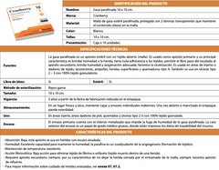 Gasa Parafinada Caja x 10 Unidades