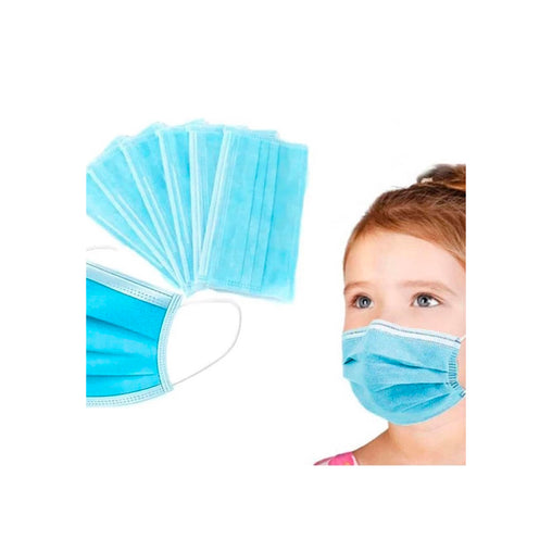 Mascarillas Celestes 3 Pliegues Infantil/Niños
