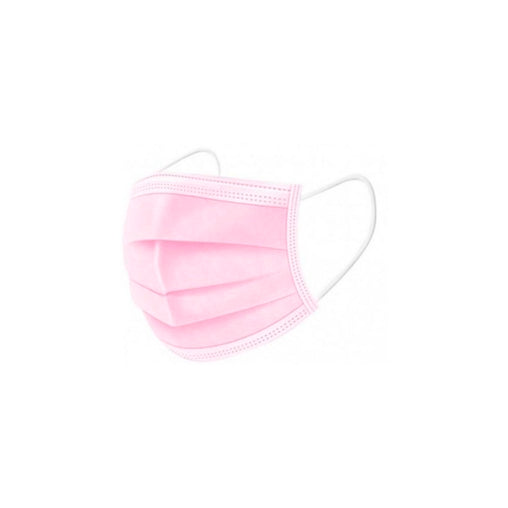 Mascarilla Rosada 3 Pliegues