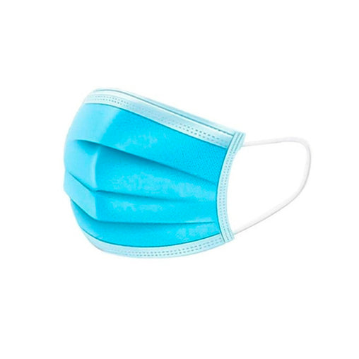 Mascarilla 3 Pliegues Celeste